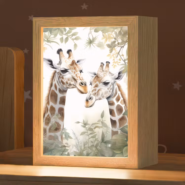 Nachtlampje - Dieren - Giraffe - Bladeren - Kinderen — 1