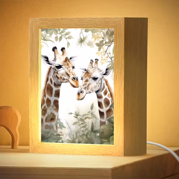 Nachtlampje - Dieren - Giraffe - Bladeren - Kinderen — 4