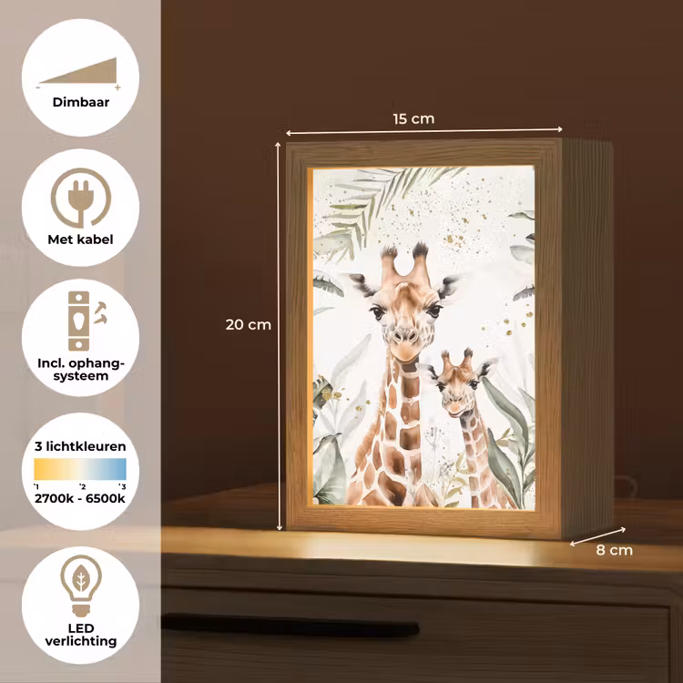 Nachtlampje - Giraffe - Natuur - Kinderen - Dieren — 2