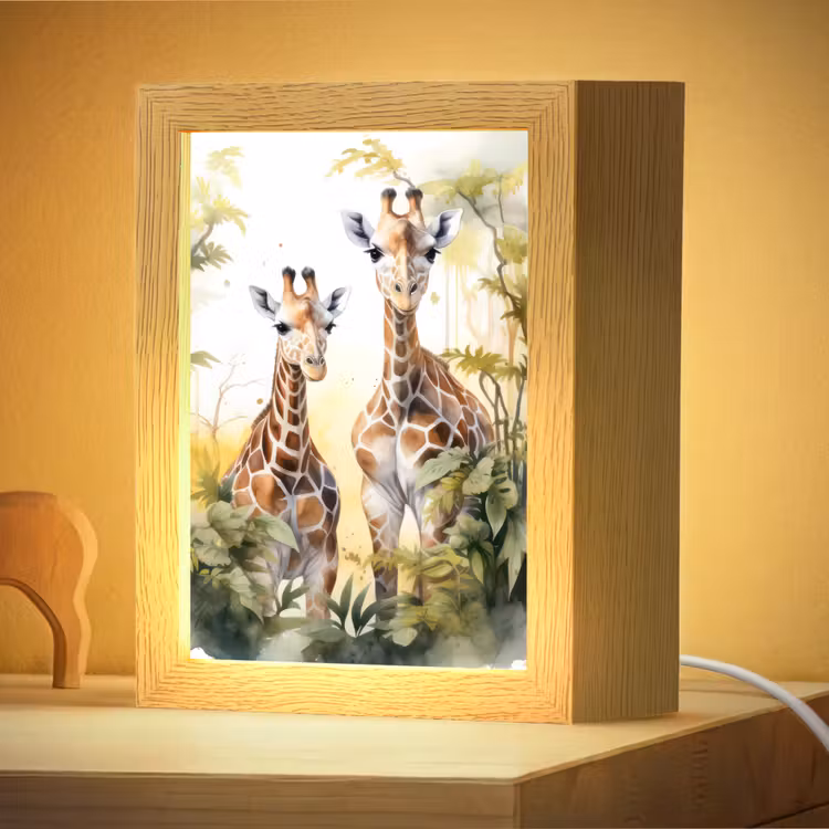 Nachtlampje - Giraffe - Wilde dieren - Natuur - Kinderen — 4