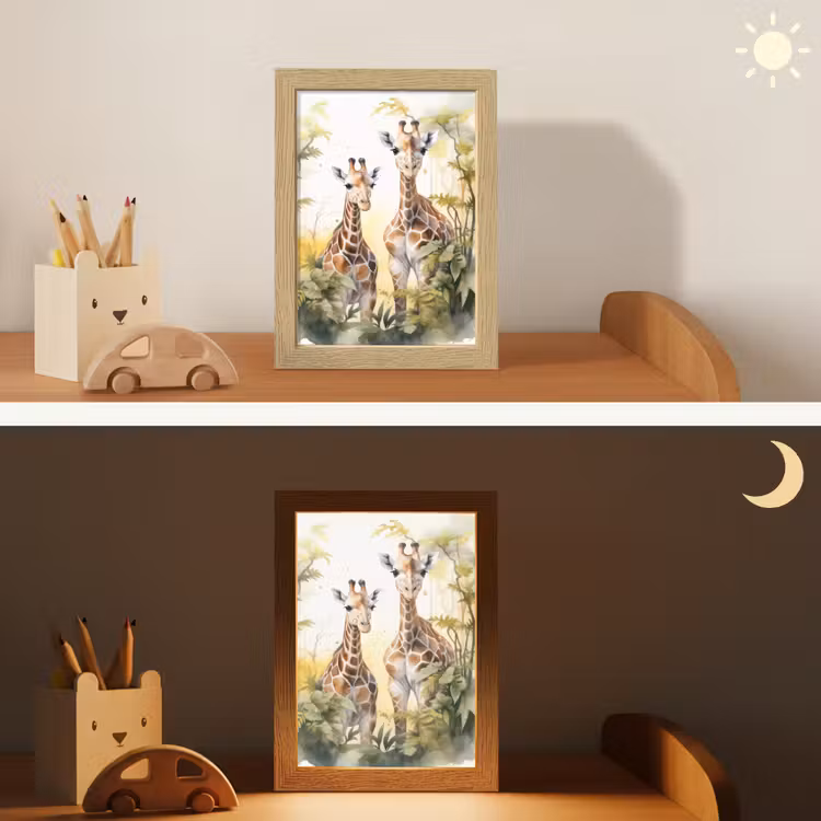 Nachtlampje - Giraffe - Wilde dieren - Natuur - Kinderen — 7
