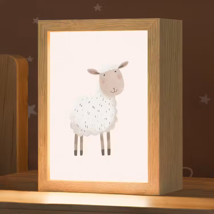 Nachtlampje - Schaap - Boerderij dier - Dieren — 1