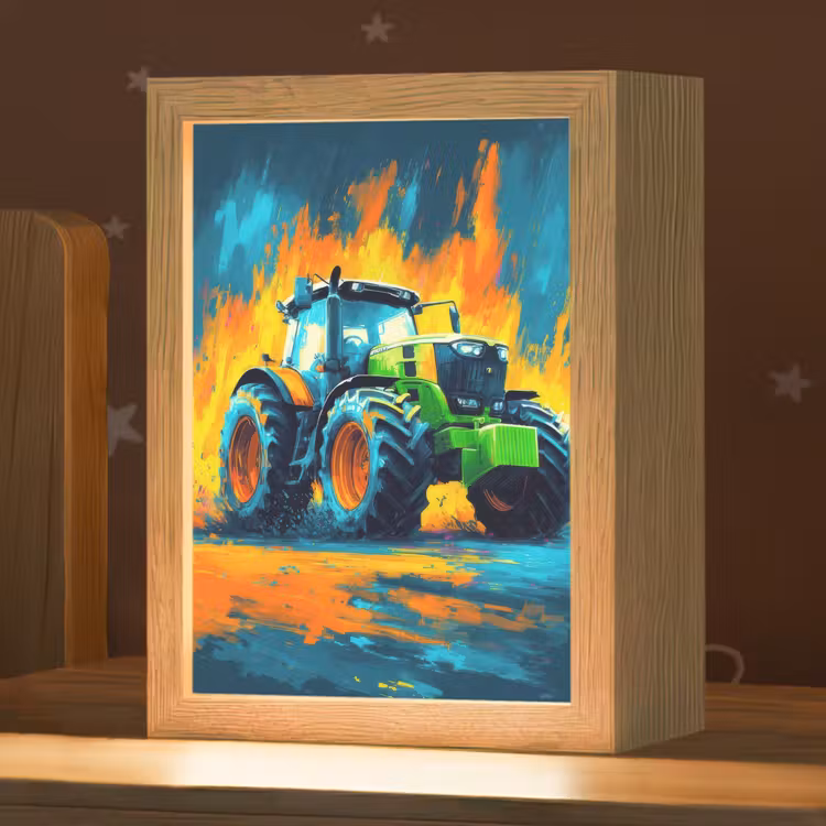 Nachtlampje - Abstract - Tractor - Groen — 1
