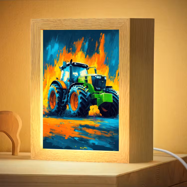 Nachtlampje - Abstract - Tractor - Groen — 4