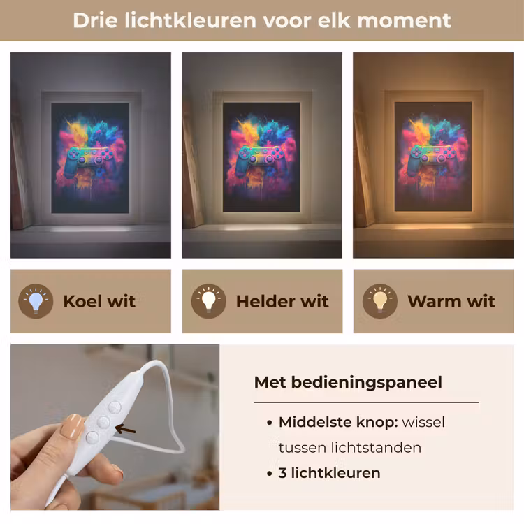 Nachtlampje - Controller - Neon - Explosie - Kleurrijk — 5