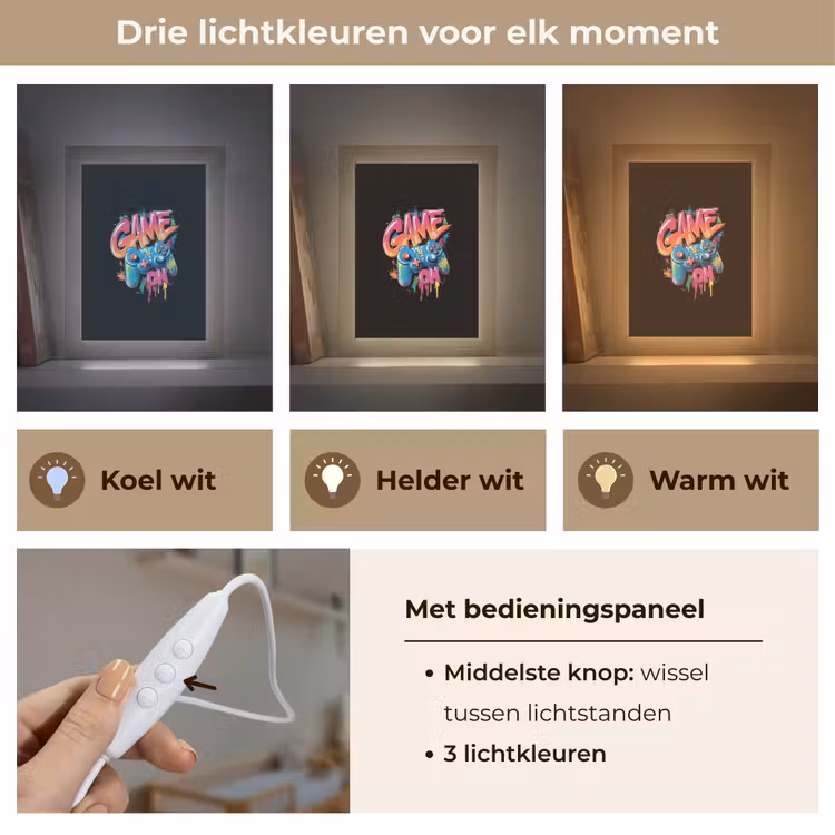 Nachtlampje - Illustratie - Graffiti - Kleurrijk - Controller — 5