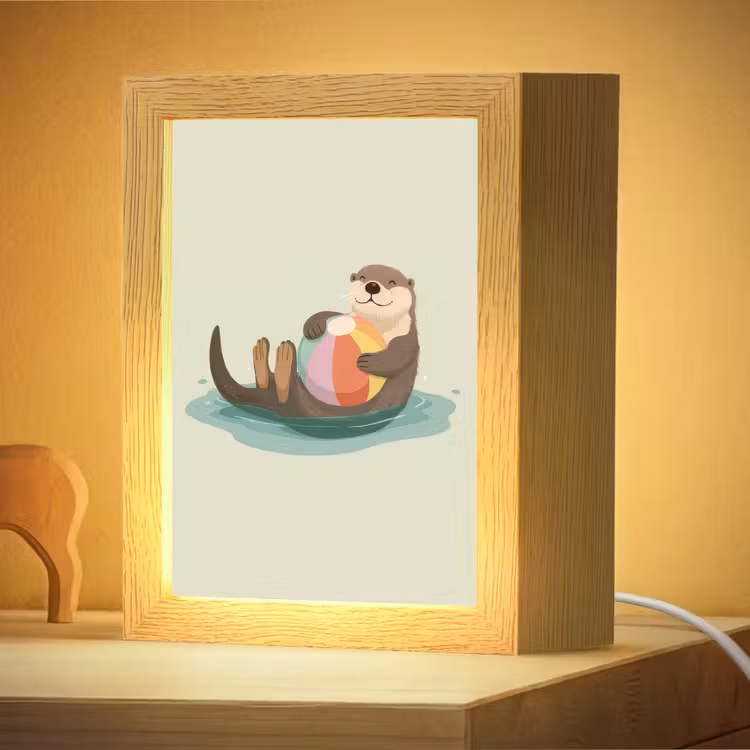 Nachtlampje - Otter - Strandbal - Kleurrijk — 4