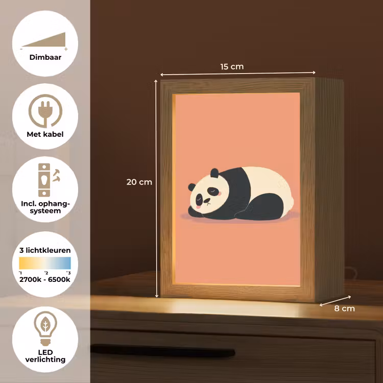 Nachtlampje - Panda - Slaap - Oranje — 2