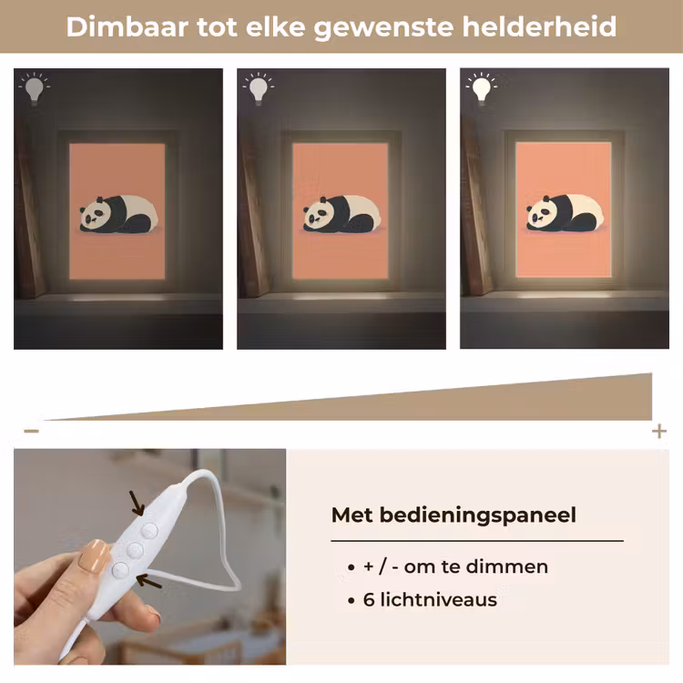 Nachtlampje - Panda - Slaap - Oranje — 6