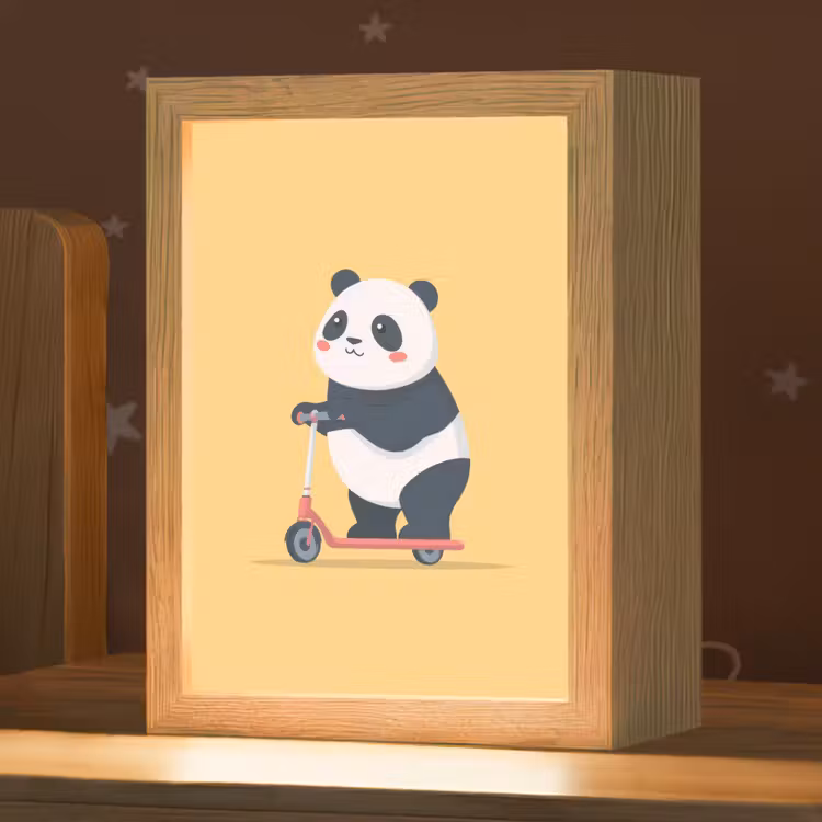 Nachtlampje - Panda - Step - Geel — 1