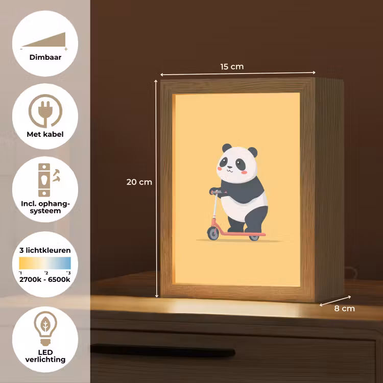 Nachtlampje - Panda - Step - Geel — 2