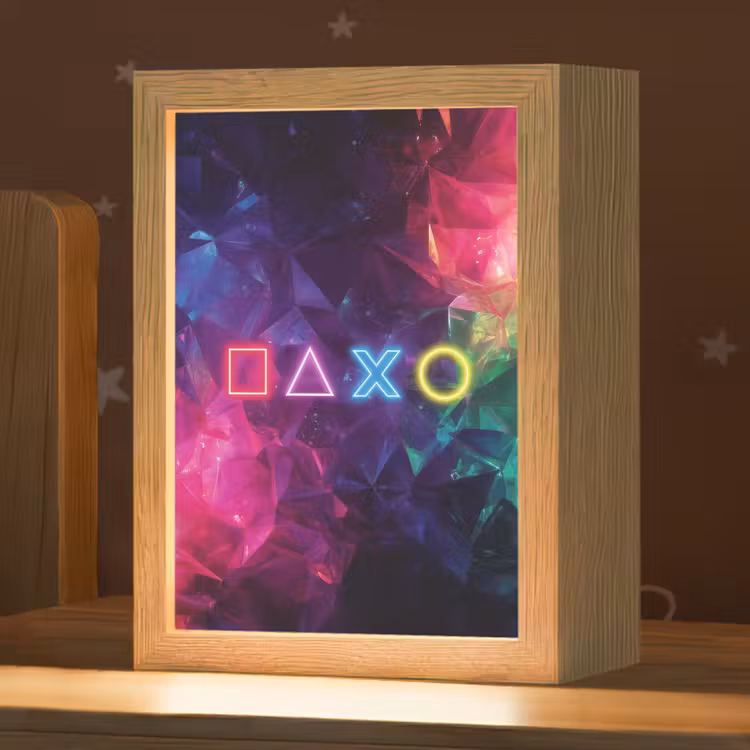 Nachtlampje - Playstation - Kleurrijk - Abstract - Neon — 1