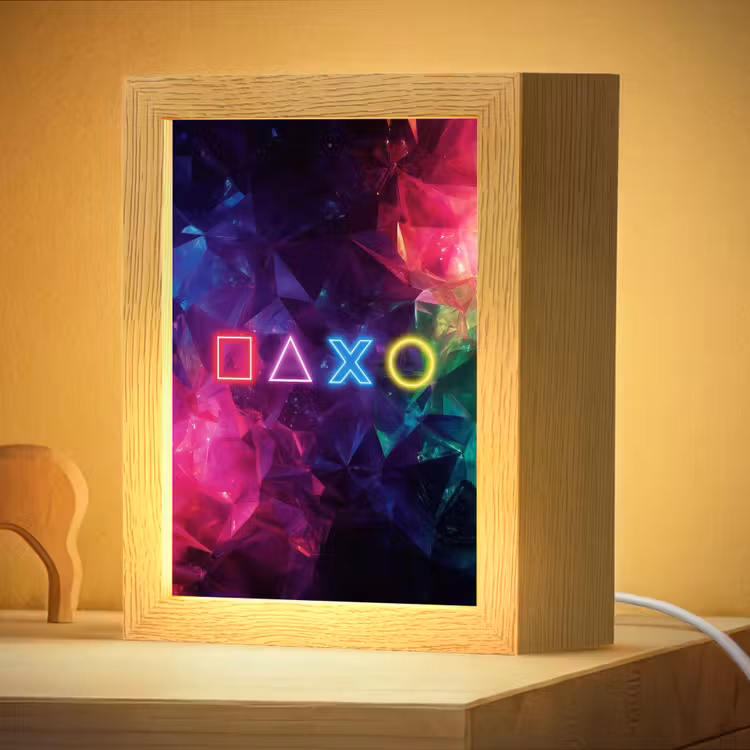 Nachtlampje - Playstation - Kleurrijk - Abstract - Neon — 4