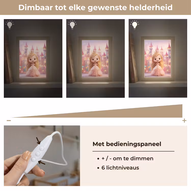 Nachtlampje - Prinses - Roze - Kasteel — 6