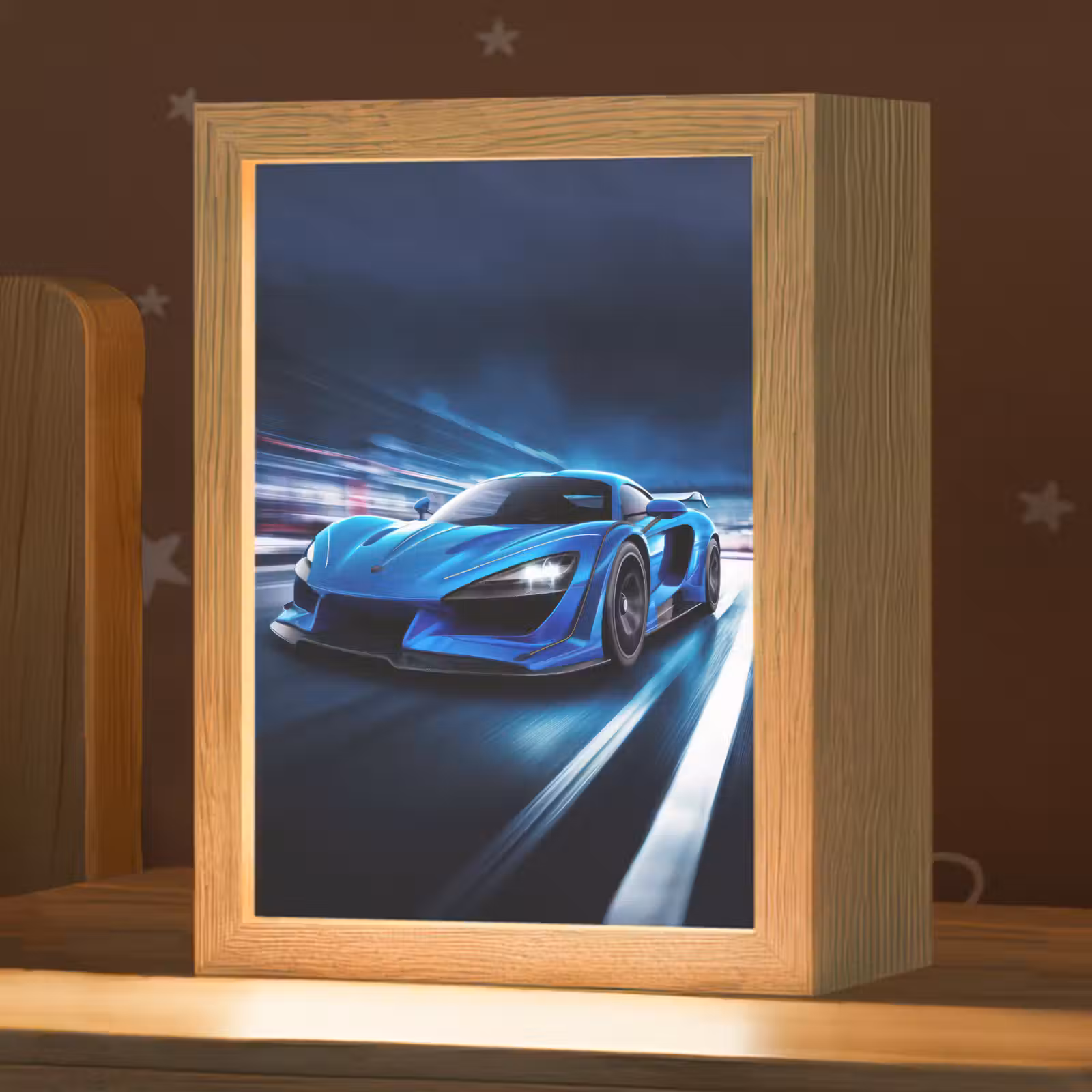 Nachtlampje - Auto - Blauw - Jongens - Kind — 1