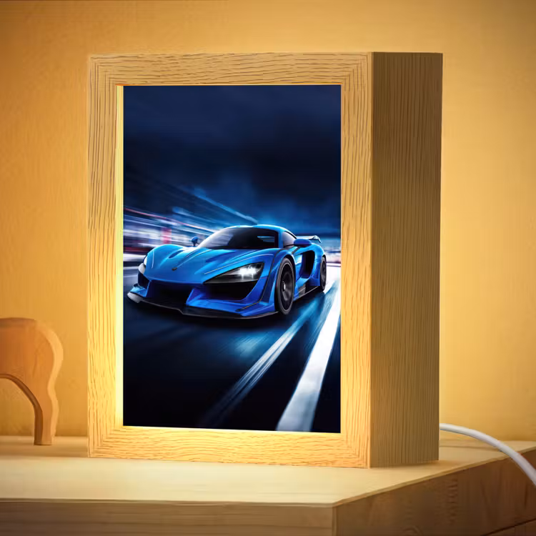 Nachtlampje - Auto - Blauw - Jongens - Kind — 4