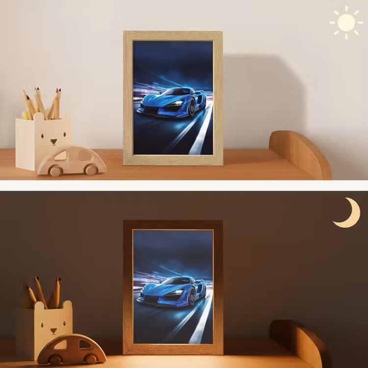Nachtlampje - Auto - Blauw - Jongens - Kind — 7
