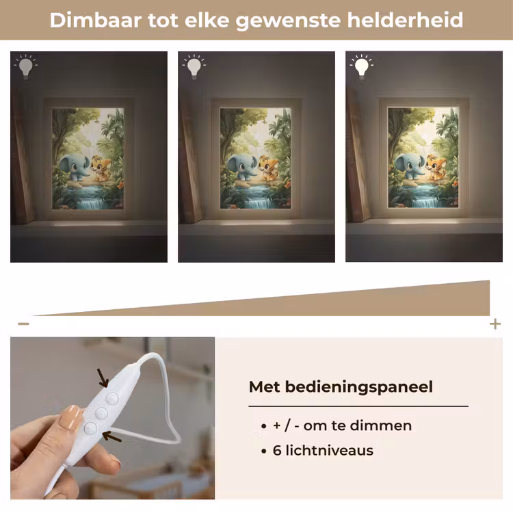 Nachtlampje - Olifant - Tijger - Bos - Jungle — 6