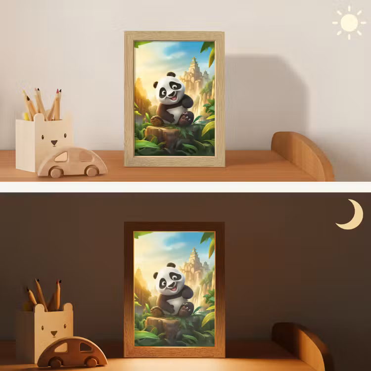 Nachtlampje - Panda - Wilde dieren - Jungle - Jongens - Kinderen — 7