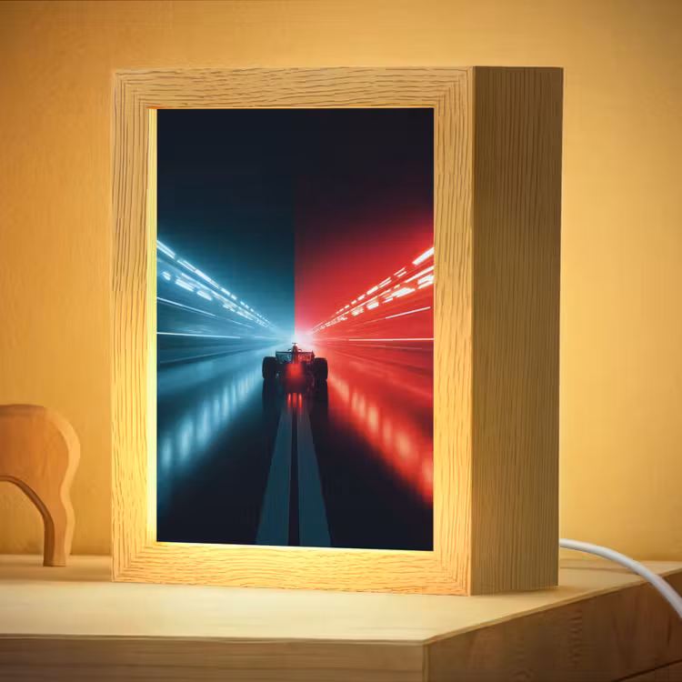 Nachtlampje - Raceauto - Rood - Blauw - Snelheid — 4