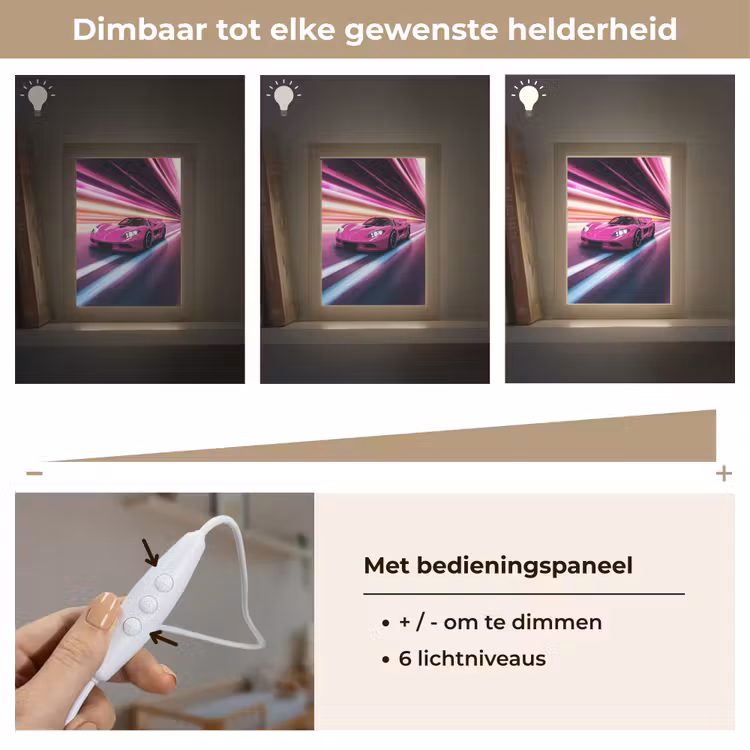 Nachtlampje - Raceauto - Roze - Neon — 6