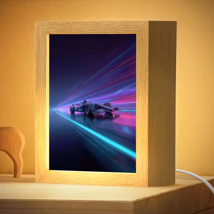 Nachtlampje - Racewagen - Neon - Snelheid - Paars — 4