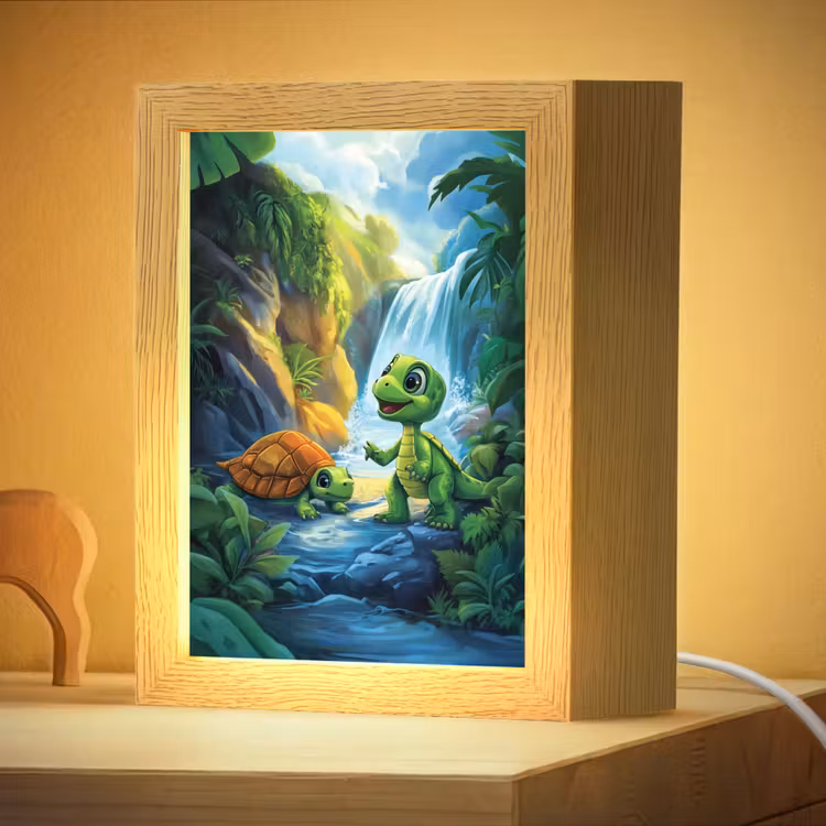 Nachtlampje - Schildpad - Dino - Jungle - Waterval — 4