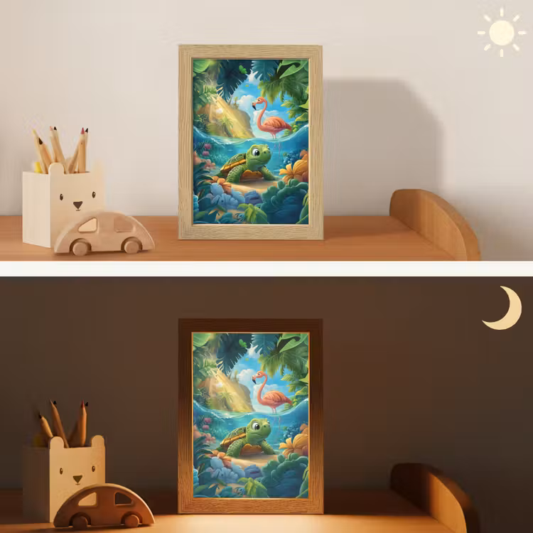 Nachtlampje - Schildpad - Flamingo - Tropisch - Oceaan — 7