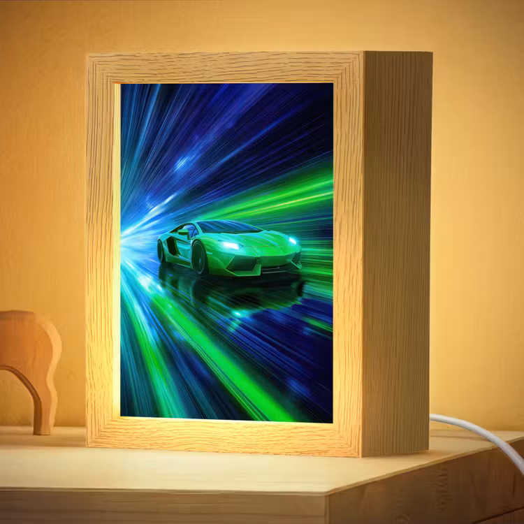 Nachtlampje - Snelheid - Licht - Sportwagen - Groen — 4