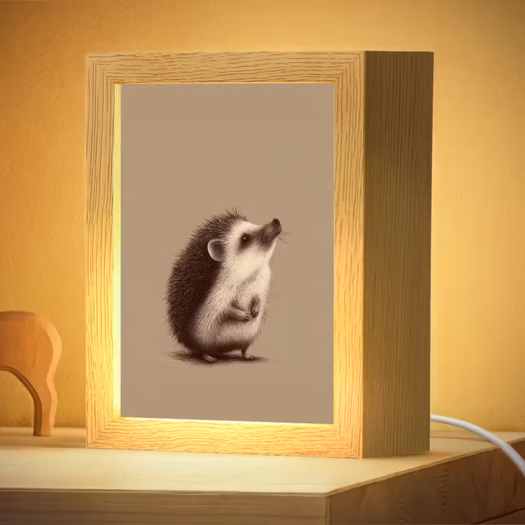 Nachtlampje - Egel - Snuitje - Bruin - Stekels — 4