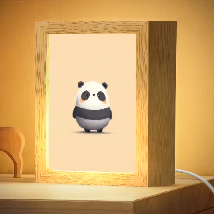 Nachtlampje - Panda - Beige - Minimalistisch — 4
