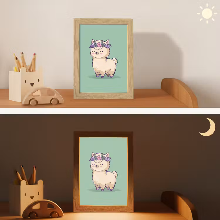 Nachtlampje - Alpaca - Groen - Bloemendiadeem — 7