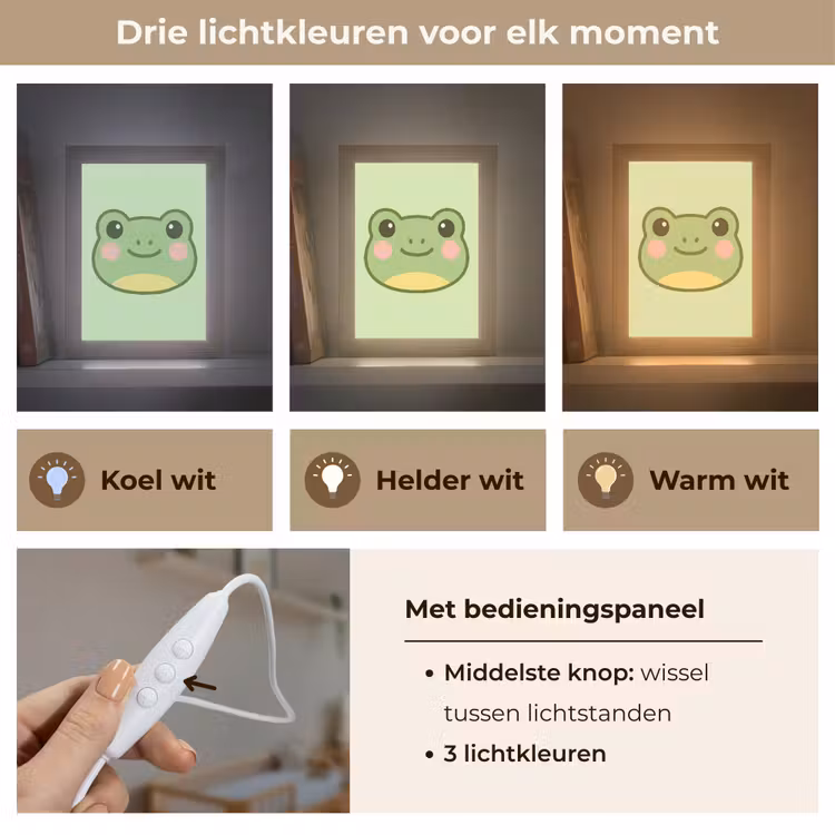 Nachtlampje - Kikker - Groen - Vriendelijkheid — 5