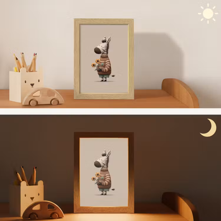 Nachtlampje - Zebra - Zonnebloemen - Warm — 7