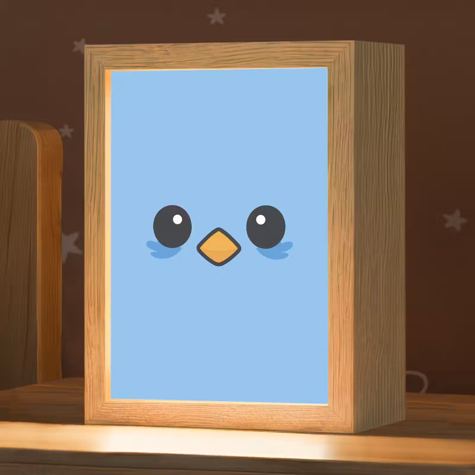 Nachtlampje - Vogel - Blauw - Eenvoudig — 1