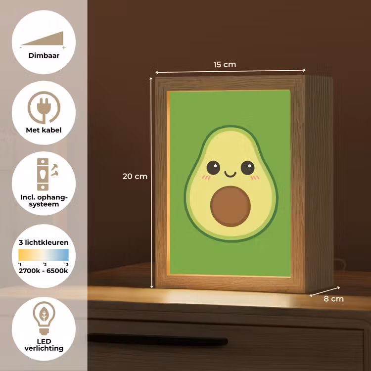 Nachtlampje - Avocado - Groen - Speels — 2
