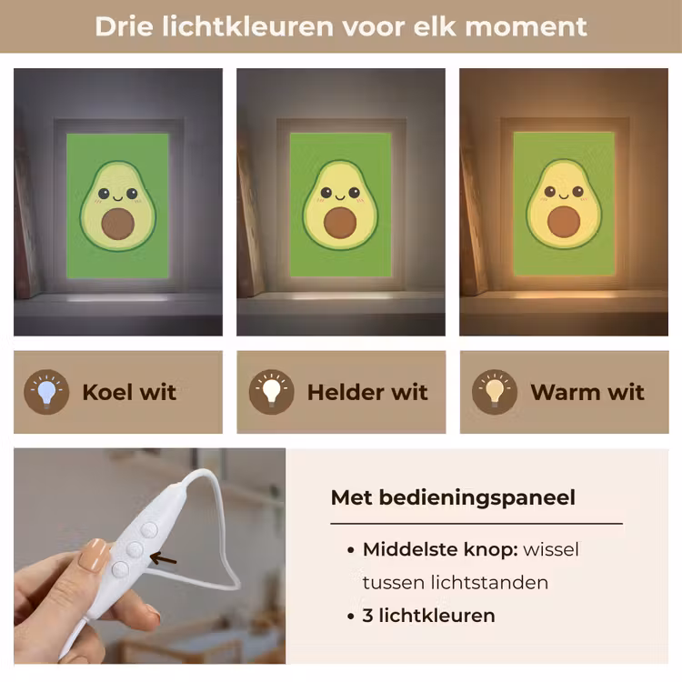 Nachtlampje - Avocado - Groen - Speels — 5