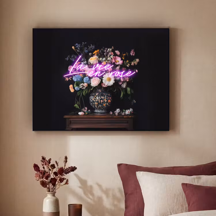 Art Frame - Neon - Vaas - Bloemen — 2