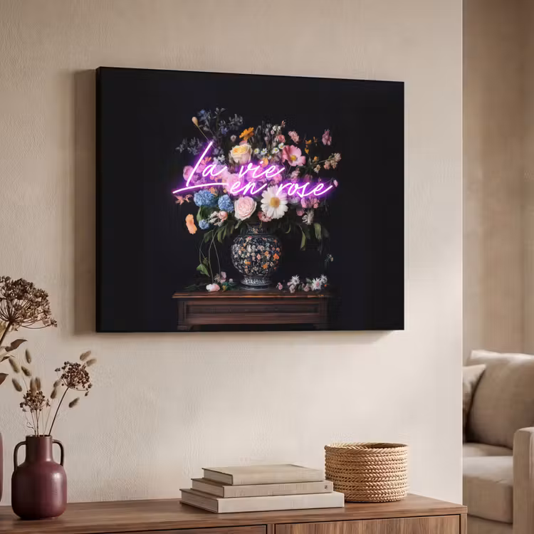 Art Frame - Neon - Vaas - Bloemen — 4
