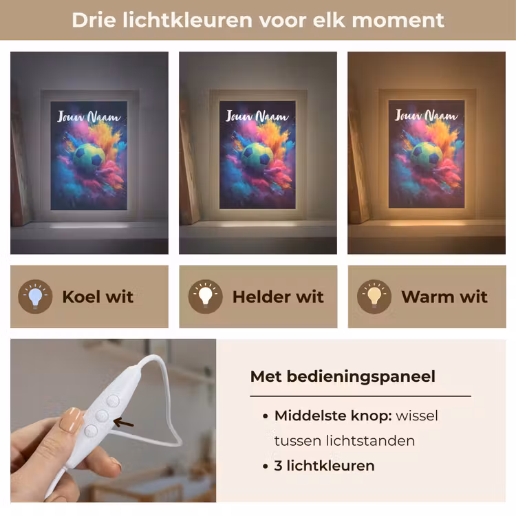 Nachtlampje met naam - Neon - Bal - Kleurrijk — 5