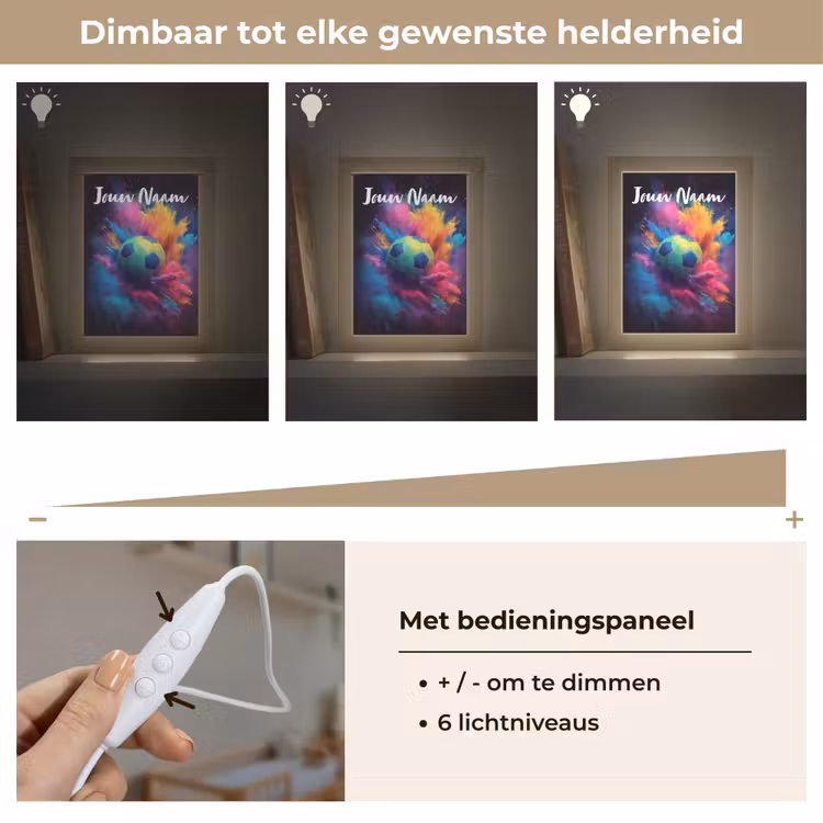 Nachtlampje met naam - Neon - Bal - Kleurrijk — 6