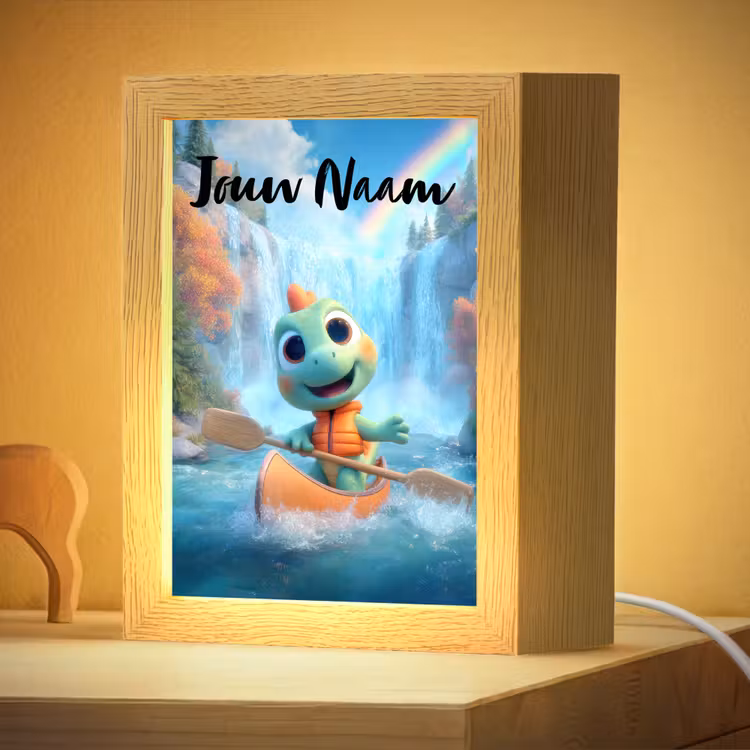 Nachtlampje met naam - Dino - Natuur - Waterval — 4