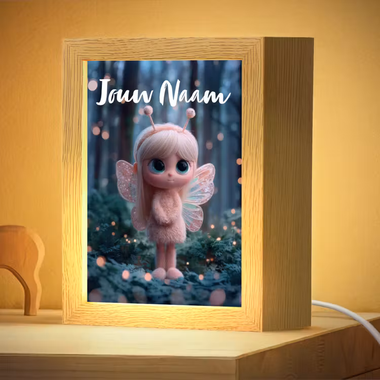 Nachtlampje met naam - Fairy - Bos - Glitters — 4