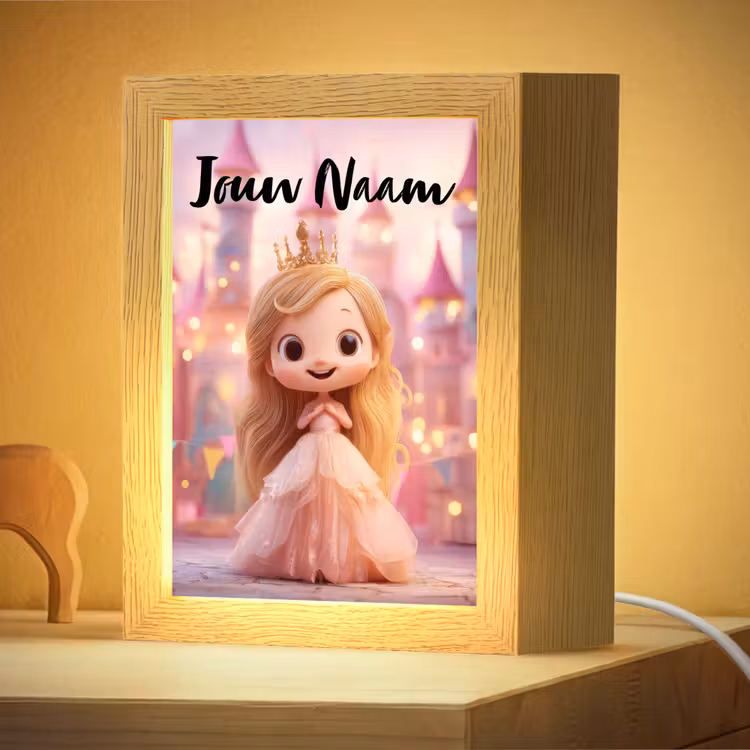 Nachtlampje met naam - Prinses - Roze - Kasteel — 4