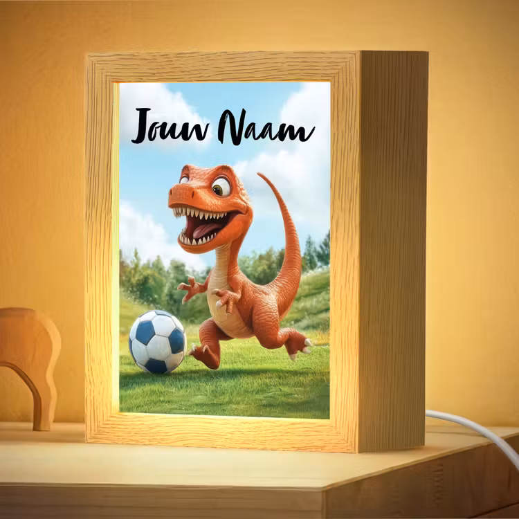 Nachtlampje met naam - Voetbal - Dino - Sport — 4