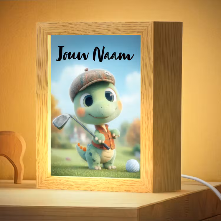 Nachtlampje met naam - Golf - Dino - Groen — 4