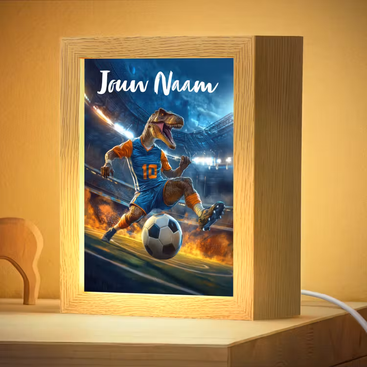Nachtlampje met naam - T-Rex - Voetbal - Stadion — 4