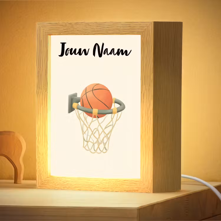 Nachtlampje met naam - Basketbal - Net - Oranje — 4