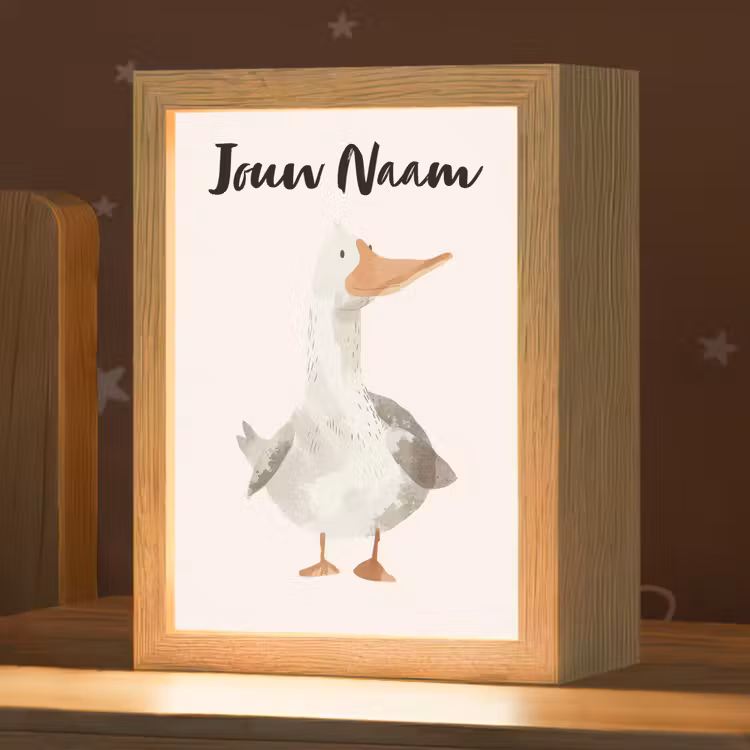 Nachtlampje met naam - Gans - Eend - Boerderij - Dieren — 1