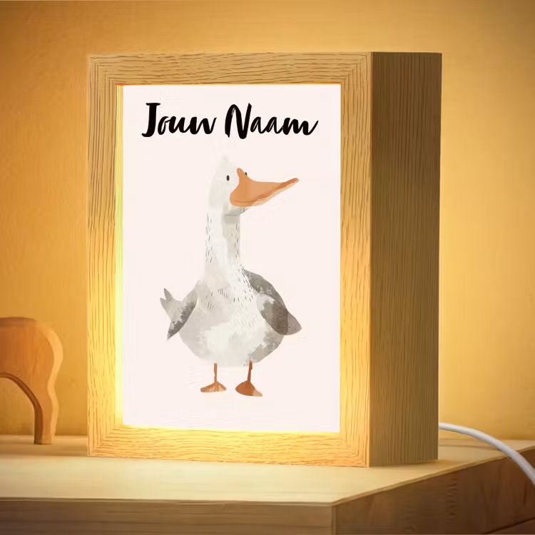 Nachtlampje met naam - Gans - Eend - Boerderij - Dieren — 4